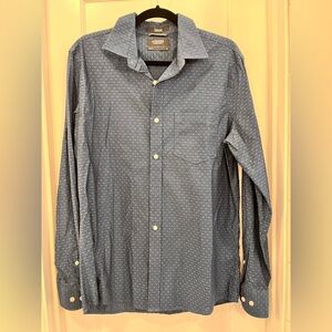 Nordstrom Men's Blue Patterned Button Down Shirt